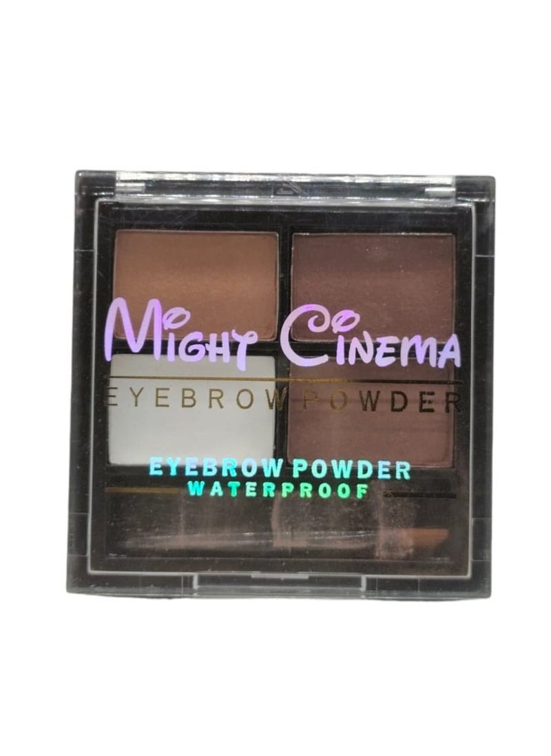 Might Cinema - Eyebrow Powder With Brush - 4 Colors - Image 1