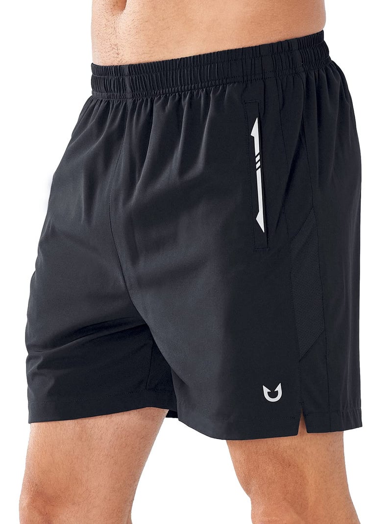 NORTHYARD Men's Running Athletic Shorts 5"/ 7"/ 9" Workout Gym Short Tennis Quick Dry Active Sport Hiking Basketball-5'' Black-L - Image 1