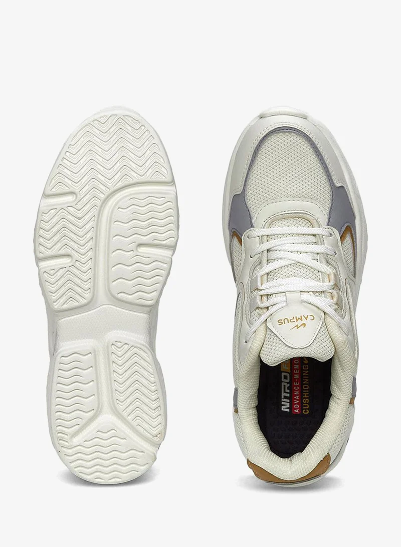 Campus Off.Wht/L.Gry Women’s Low Top Sneakers – Chic Contrast Design Shoes that Adds a Fresh, Trendy Touch for Women | Best Price UAE