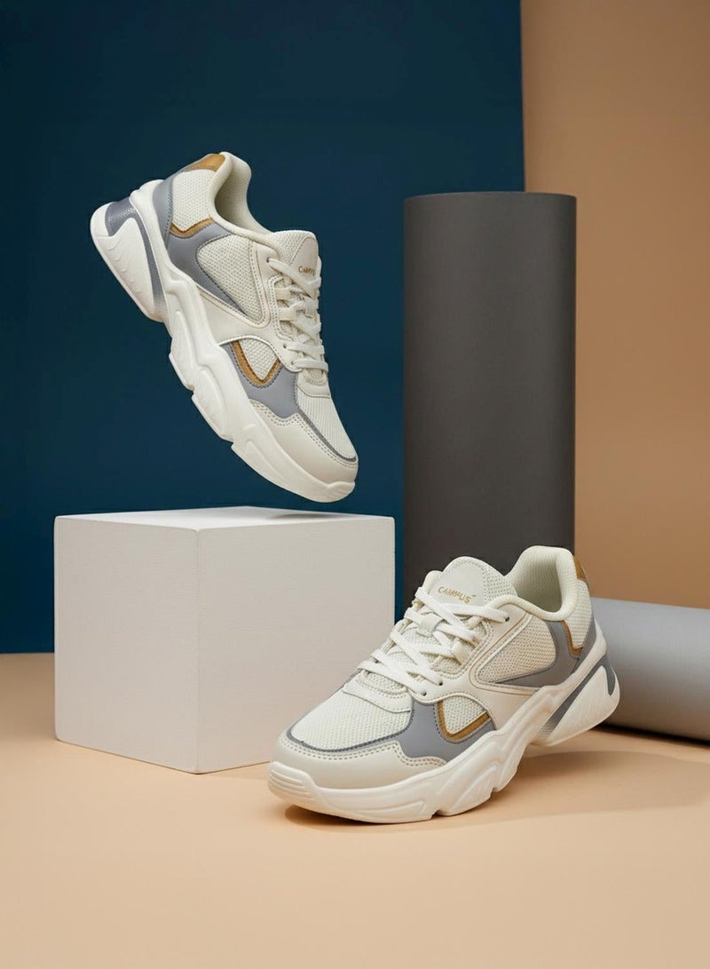 CAMPUS Women’s Low Top Sneakers – Chic Contrast Design Shoes that Adds a Fresh, Trendy Touch - Image 1