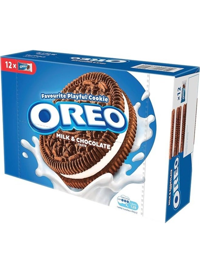 Oreo Milk And Chocolate Biscuit 12 x 441.6g - Image 1