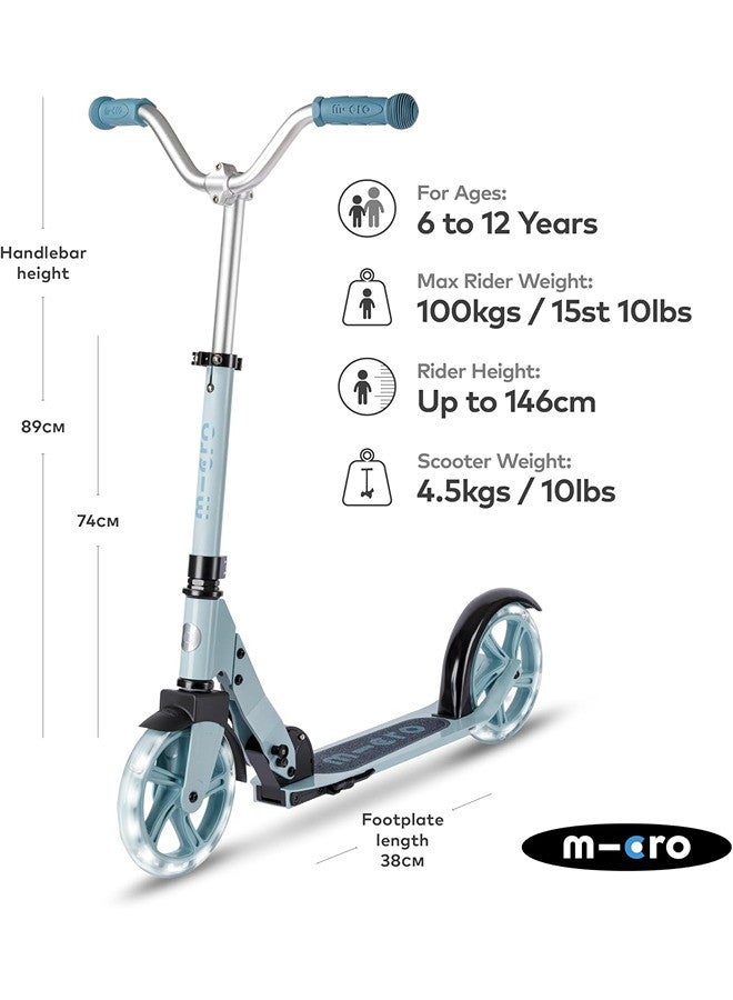 Micro Scooters | Cruiser LED Children's Scooter | Handlebar Adjustable | Lightweight | Light Up Wheels | Foldable | 6-12yrs | Boys & Girls - Image 2
