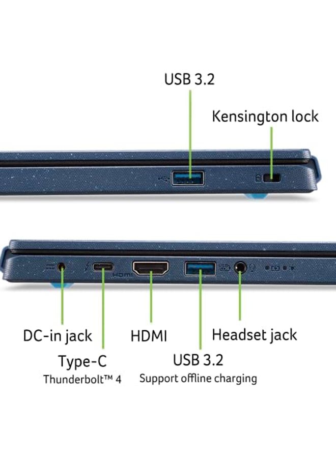 Acer Aspire Vero AV14 Evo Laptop With 14-Inch Display, Core i7-1355U Processor/16GB RAM/1TB SSD/Intel Iris XE Graphics/Windows 11/ English/Arabic Keyboard English Marianna Blue - Image 4