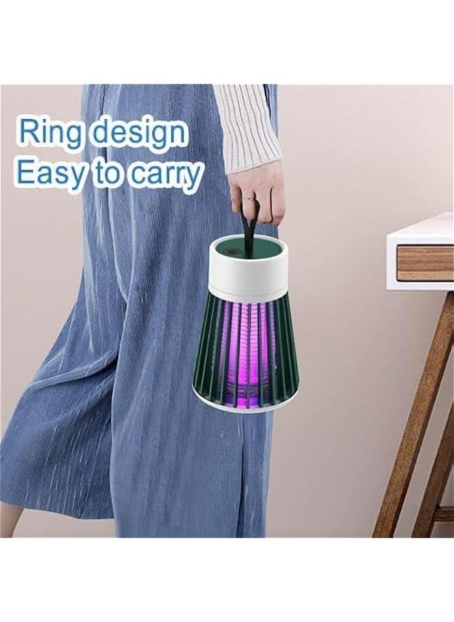 Mozz Guard Mosquito Zapper, 2024 New Generation Mozz Guard, Portable Cordless Mozzguard, USB Charing and Low Noise, Suitable for Indoor, Home Garden, Camping, Picnic (Grey)