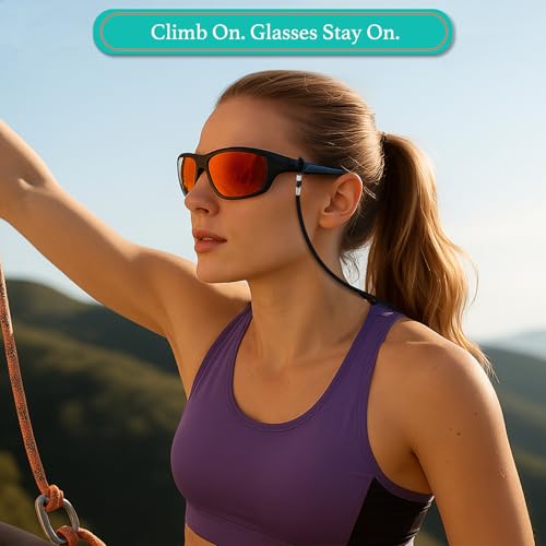TameSirrui Adjustable Glasses Strap String with Secure Grip for Thick/Thin Arms - Neck Holder for Reading glasses Multicolor - Image 5