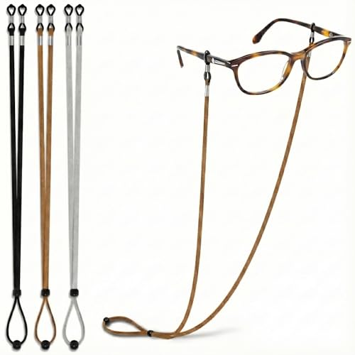 TameSirrui Adjustable Glasses Strap String with Secure Grip for Thick/Thin Arms - Neck Holder for Reading glasses Multicolor - Image 1