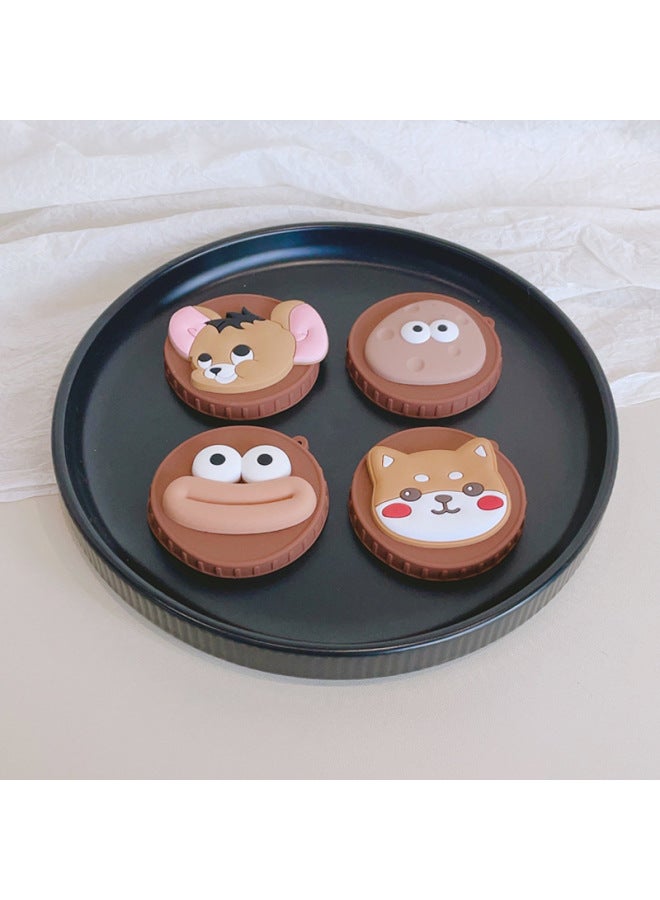 For Ricoh/Ricoh GR III Silicone Lens Cover Protection GR3 Cartoon Cute GR2 Universal GR1 Accessories-color:Brown Cap-big-eared Mouse  - Image 4