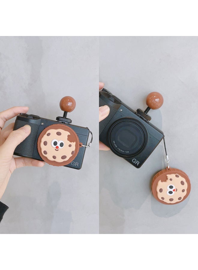 For Ricoh/Ricoh GR III Silicone Lens Cover Protection GR3 Cartoon Cute GR2 Universal GR1 Accessories-color:Brown Cap-big-eared Mouse  - Image 5