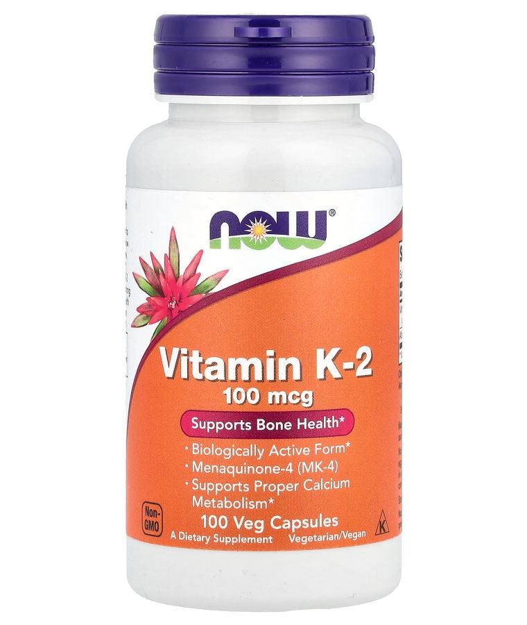 now Vitamin K-2 100 mcg 100 Veg Capsules