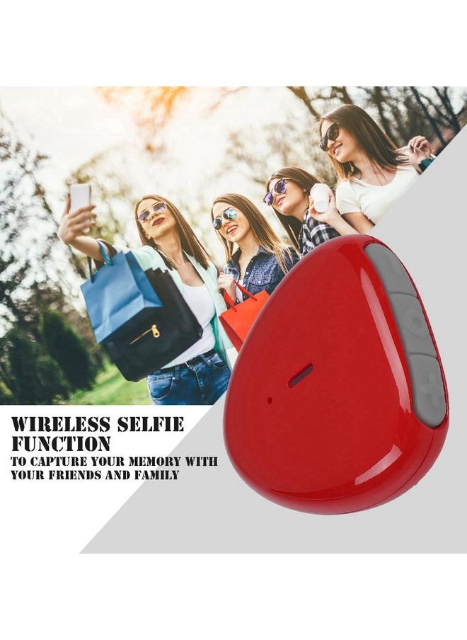 Thoraya Mini Wireless Heart-shaped Bluetooth Audio Receiver Wired Headphone Audio Adapter Red  - Image 3