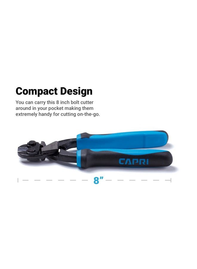 Capri Tools CP40209 40209 Klinge Mini Bolt Cutter, 8", Blue/Black - Image 3
