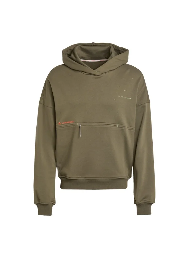 Adidas Adidas Adi365 Hk H Uni Green Hooded Sweat Sweatshirts For Unisex