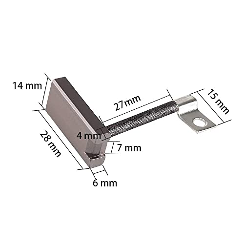 10L0L Golf Cart Starter Generator Brush Kit for EZGO, Club Car, Yamaha, OEM# 81-81200 26658-G01 101869302 JF2-81111-00-00 JF2-H1111-00-00, Set of 4 - Image 3
