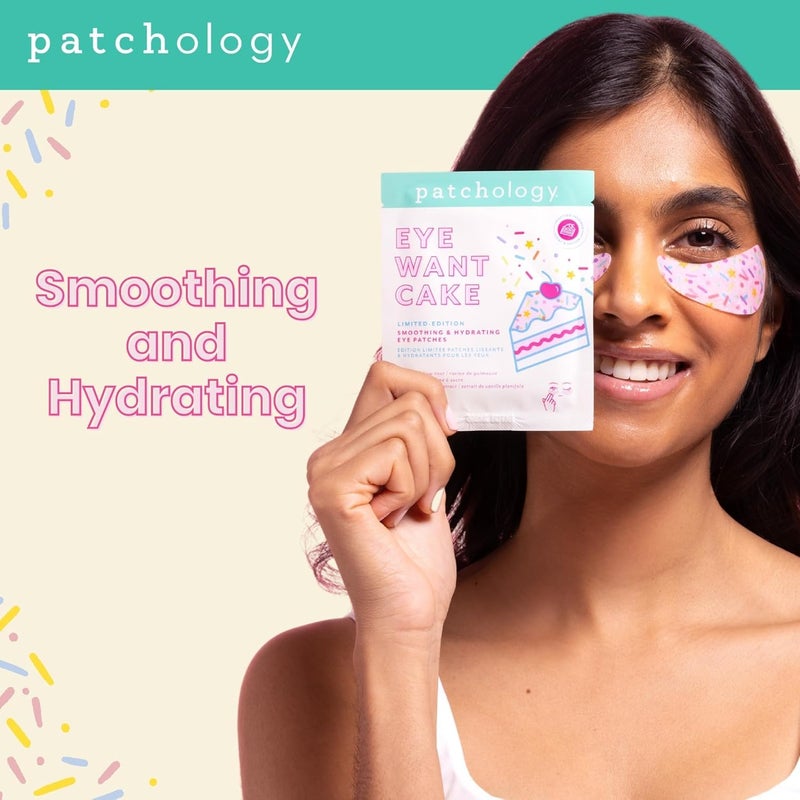 Patchology Eye Want Cake Hydrating & Smoothing Eye Patches â€“ Under Eye Masks for Puffy Eyes, Dark Circles, and Fine Lines â€“ Birthday Cake Inspired Self-Care Essentials, 5-Pack - Image 3