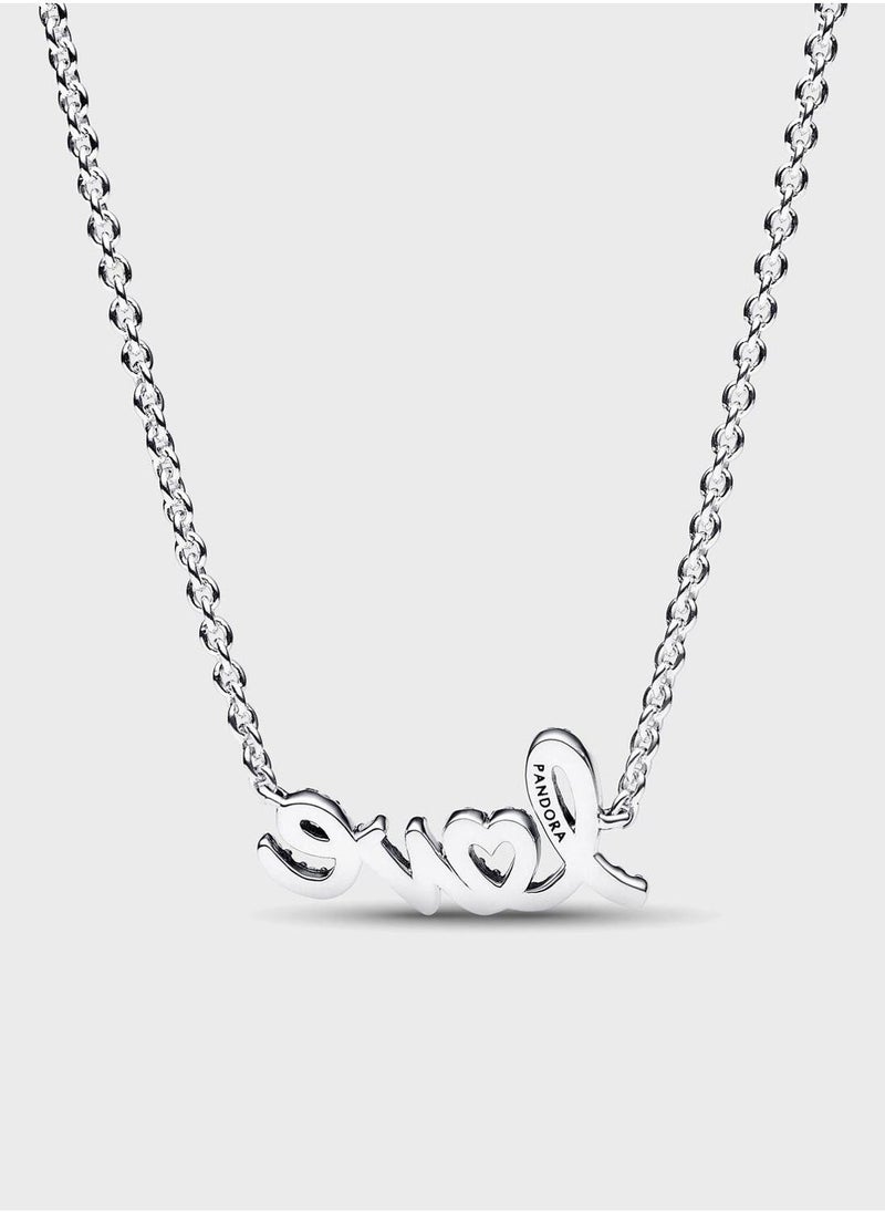 PANDORA Sparkling Handwritten Love Collier Necklace  - Image 2