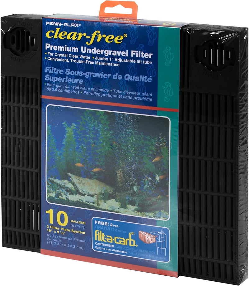 Penn Plax Penn-Plax Clear-Free Premium Undergravel Aquarium Filter for 10 Gallon Tanks - Image 2