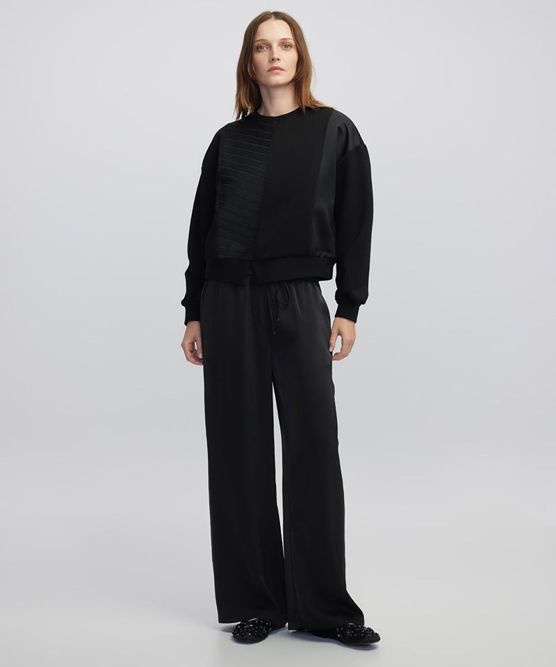 Ipekyol Contrast Textured Sweatshirt - Image 2