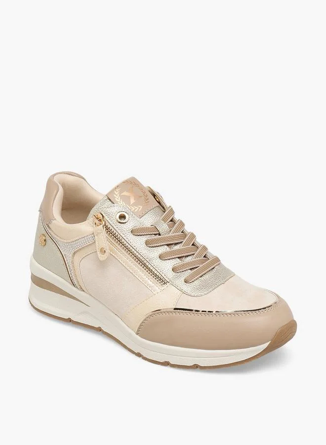 إكستي Women Metallic Wedge Heel Ankle Sneakers