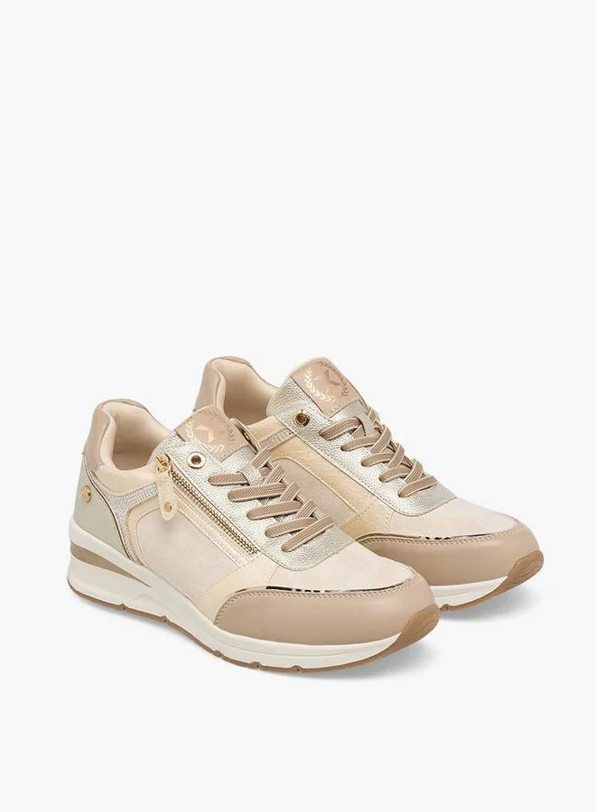 إكستي Women Metallic Wedge Heel Ankle Sneakers