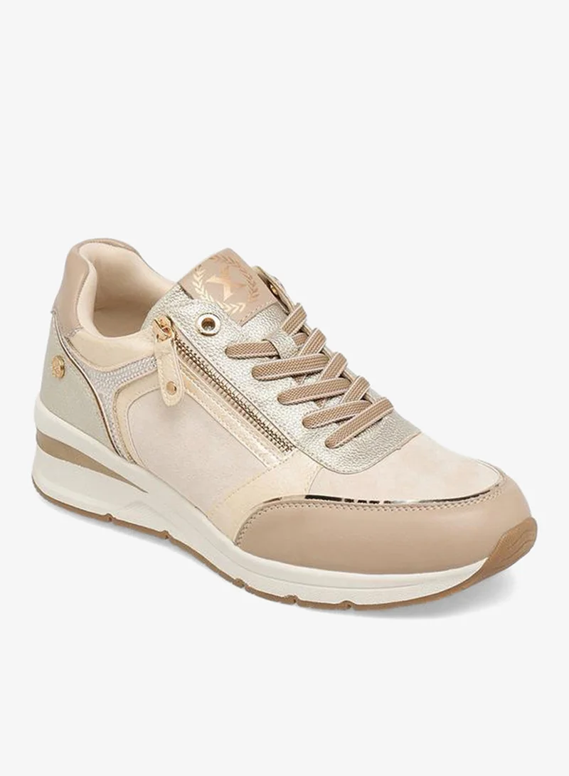 إكستي Women Metallic Wedge Heel Ankle Sneakers