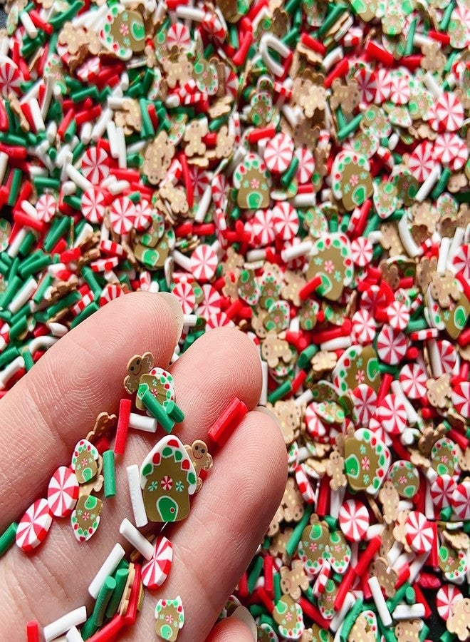EHOPE Sprinkles Fake Christmas Sprinkle Polymer Clay Sprinkles Christmas Polymer Clay Slices Fake Candy Sprinkles for Nail Art DIY Crafts Cake Phone (Christmas-15C) - Image 5