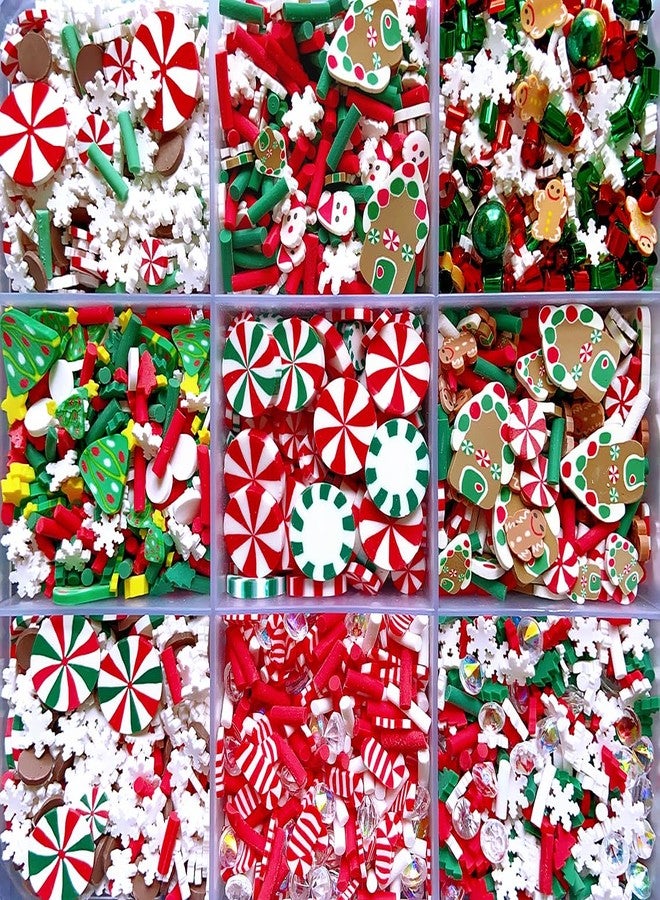 EHOPE Sprinkles Fake Christmas Sprinkle Polymer Clay Sprinkles Christmas Polymer Clay Slices Fake Candy Sprinkles for Nail Art DIY Crafts Cake Phone (Christmas-15C) - Image 2