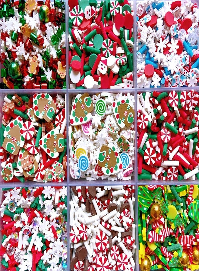 EHOPE Sprinkles Fake Christmas Sprinkle Polymer Clay Sprinkles Christmas Polymer Clay Slices Fake Candy Sprinkles for Nail Art DIY Crafts Cake Phone (Christmas-15C) - Image 3