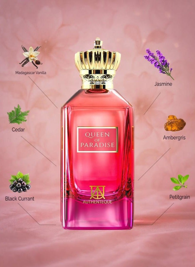 AUTHENTEQUE Queen of Paradise - Perfume for Women 100ml - Long Lasting Personal Womens Perfumes - Luxury Fragrance - Extrait De Parfum - Image 5