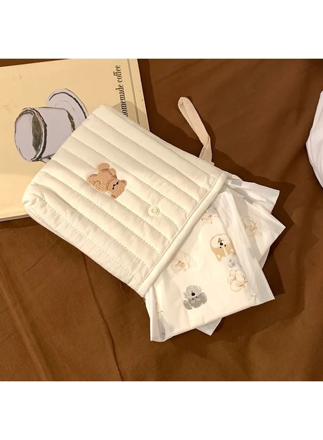 Cherry Pattern Women Travel Cosmetic Organizer Bag Portable Sanitary Napkin Case - Image 5