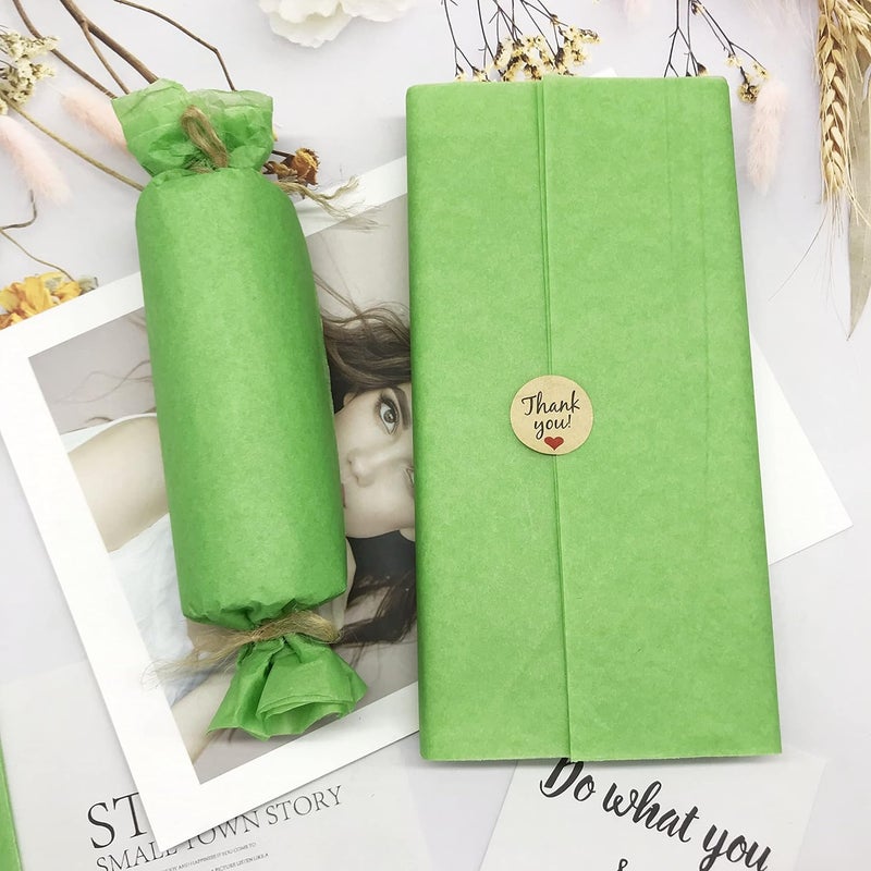 Red Dot Gift REDDOTGIFT® Tissue Paper 50-Sheets Size: 50 * 70 cm wrapping DIY tissues (15 color available)…17 gram use for T Shirt,Dress,Abayas Wrapping. (Lime-Green, 50 * 70cm) - Image 4