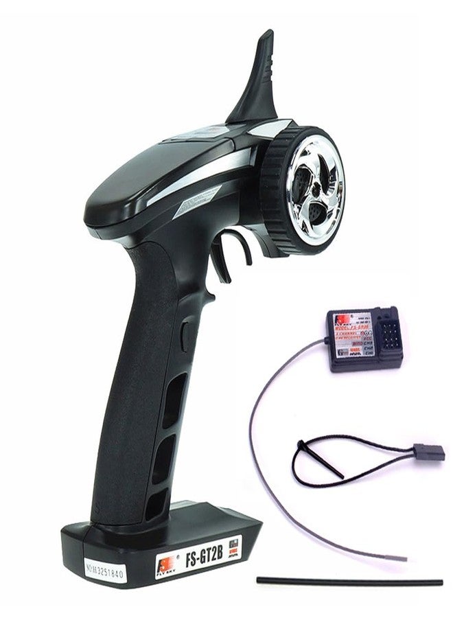 Flysky فلاي سكي FS-GT2B 2.4GHz جهاز إرسال RC 3 قنوات مع مستقبل FS-GR3E لسيارة قارب RC - Image 1