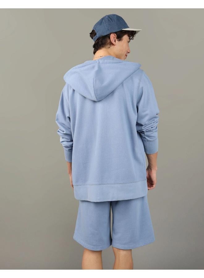 American Eagle Logo Fleece Graphic Zip-Up Hoodie - Image 4