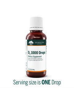 Genestra Brands D3 1000 Drops | Liquid Vitamin D Supplement | 1 fl. oz.  - Image 3