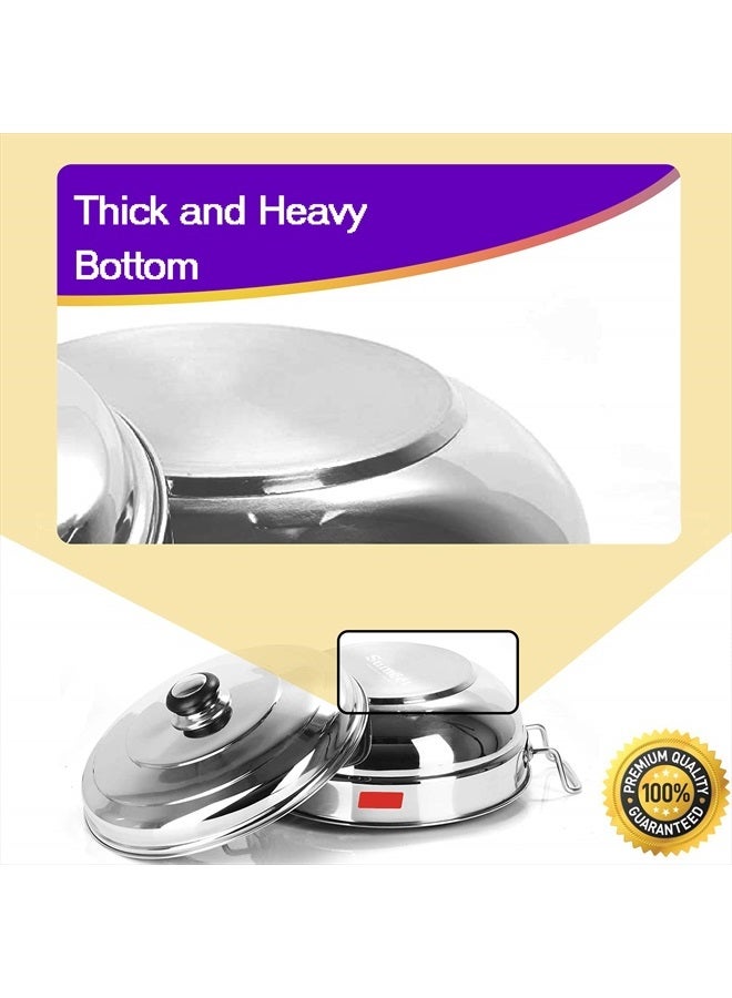 QSEC Stainless Steel Induction Base Idli Maker Multi Kadai Idli Steamer & Idli Cooker With 7 Plates | 2 Mini Idli | 2 Idli | 2 Dhokla | 1 Momo, 4 Literâ€¦ - Image 4