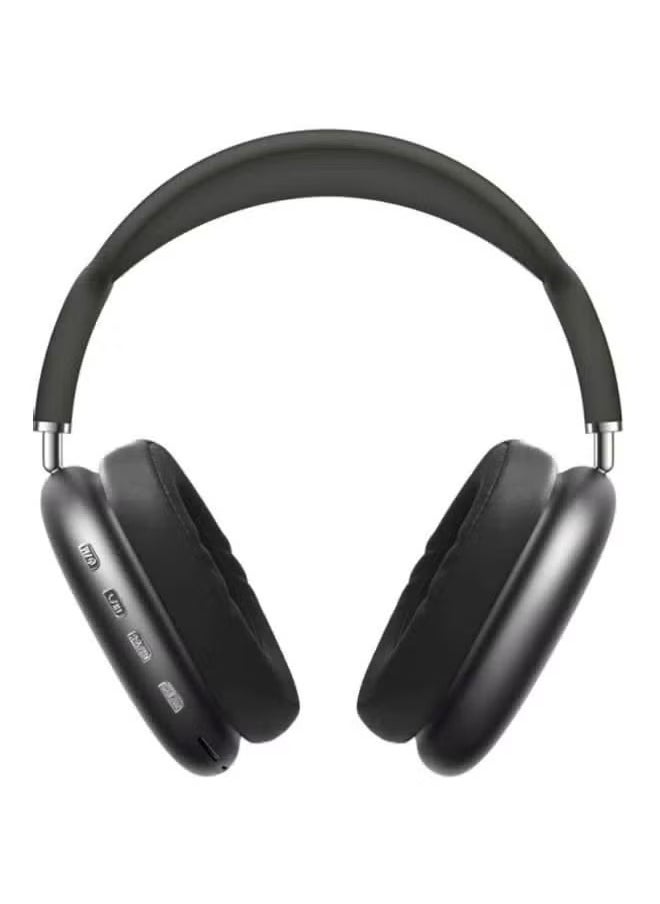 ELTRAZONE 🎧 P9 Bluetooth Wireless Over-Ear Headphones with Built-in Microphone – Foldable Stereo Headset with Long Battery Life, Noise-Isolating Cushions, Clear Hands-Free Calling & Music – Compatible with Smartphones, Laptops, Tablets – Black/Silver - Image 1