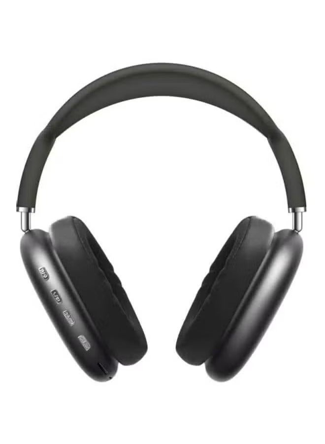 ELTRAZONE 🎧 P9 Bluetooth Wireless Over-Ear Headphones with Built-in Microphone – Foldable Stereo Headset with Long Battery Life, Noise-Isolating Cushions, Clear Hands-Free Calling & Music – Compatible with Smartphones, Laptops, Tablets – Black/Silver - Image 3