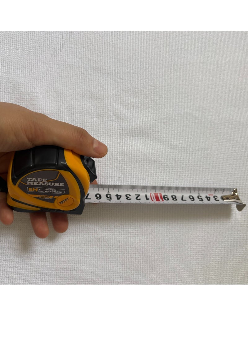 RAYJET Tape measure steel tape measure anti-fall thickened hard wear-resistant 10M*25MM  - Image 4