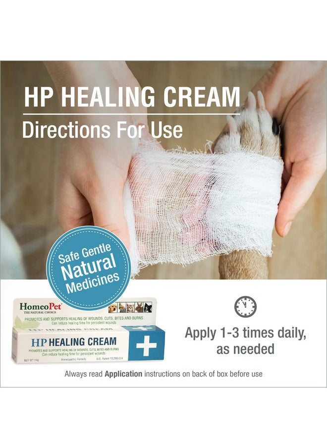 HomeoPet - Hp Healing Cream, Natural Support For Pet Wound Healing, SkinHealing Cream For Dogs And Cats, 14 Grams - Image 1