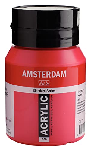 Amsterdam Standard Series Acrylic Jar 500ml Primary Magenta 369 (17723692) - Image 3