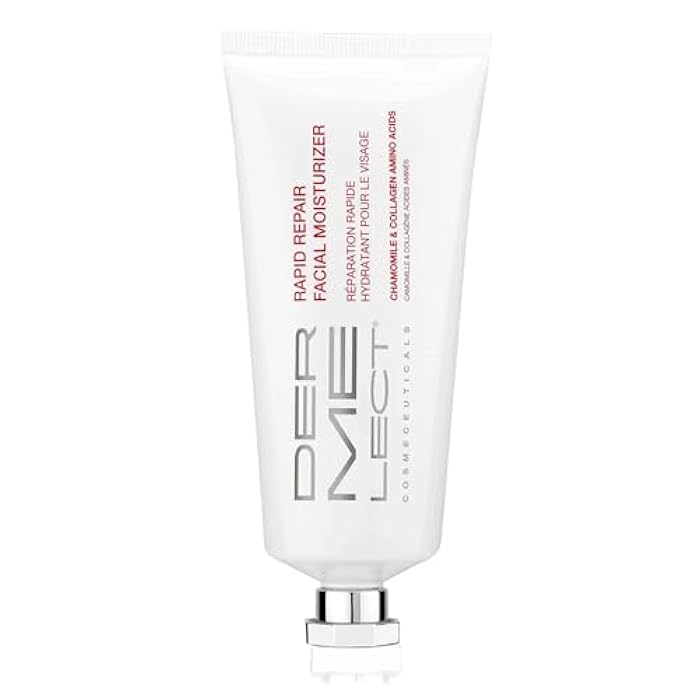 Dermelect Rapid Repair Facial Moisturizer for Face Anti Aging Cream with Chamomile Azulene Collagen Avocado Oil Grape Seed, Hydrating for Sensitive Skin Dryness Dullness Fine Lines & Wrinkles 3.3 oz - Image 2