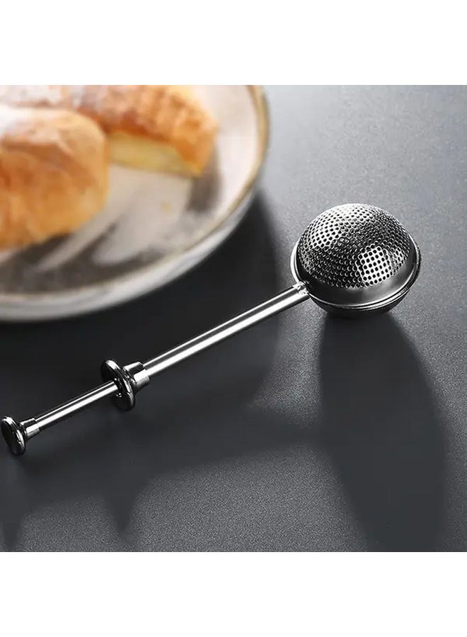 Stainless Steel Powder Sugar Spreader For Baking Coffee Separator Tea Infusion Mesh Filter Manual Flour Sieve Colander Tool 1pc For Loose Leaf And Herbal Tea Sugar Flour Spices Restaurant Food Truck And Bakery - Image 5