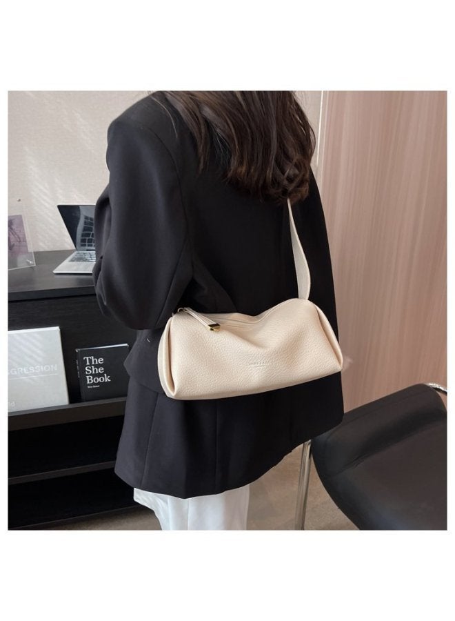 Bag Women's Fashion Export Niche Texture Underarm Bag 2023 Pillow Bag Fashion Shoulder Bag Western Style Women's Bag-Color:Brown