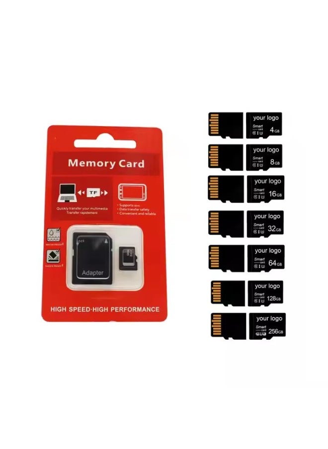 8G Memory Card 16G Camera 32G Mobile Phone 128GB Monitoring 64G TF Card Driving Recorder SD Card-Capacity:4GB  - Image 1