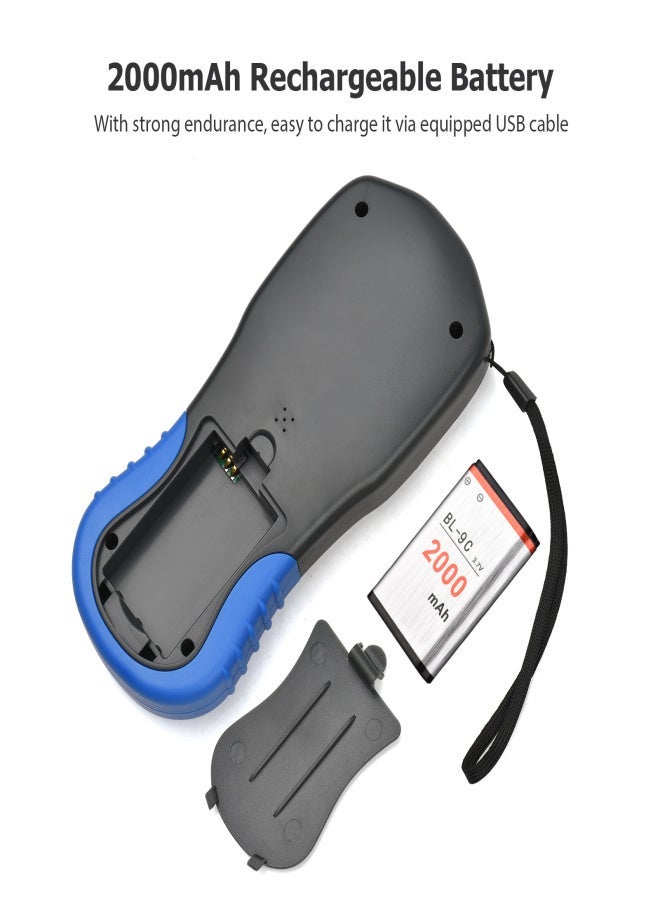 جهاز قياس الأراضي بنظام تحديد المواقع العالمي GPS من نويافا NF-188 محمول بشاشة LCD رقمية لقياس مساحة وطول الأراضي الزراعية، وضع تلقائي ويدوي، أداة مسح الأراضي الخارجية - Image 3