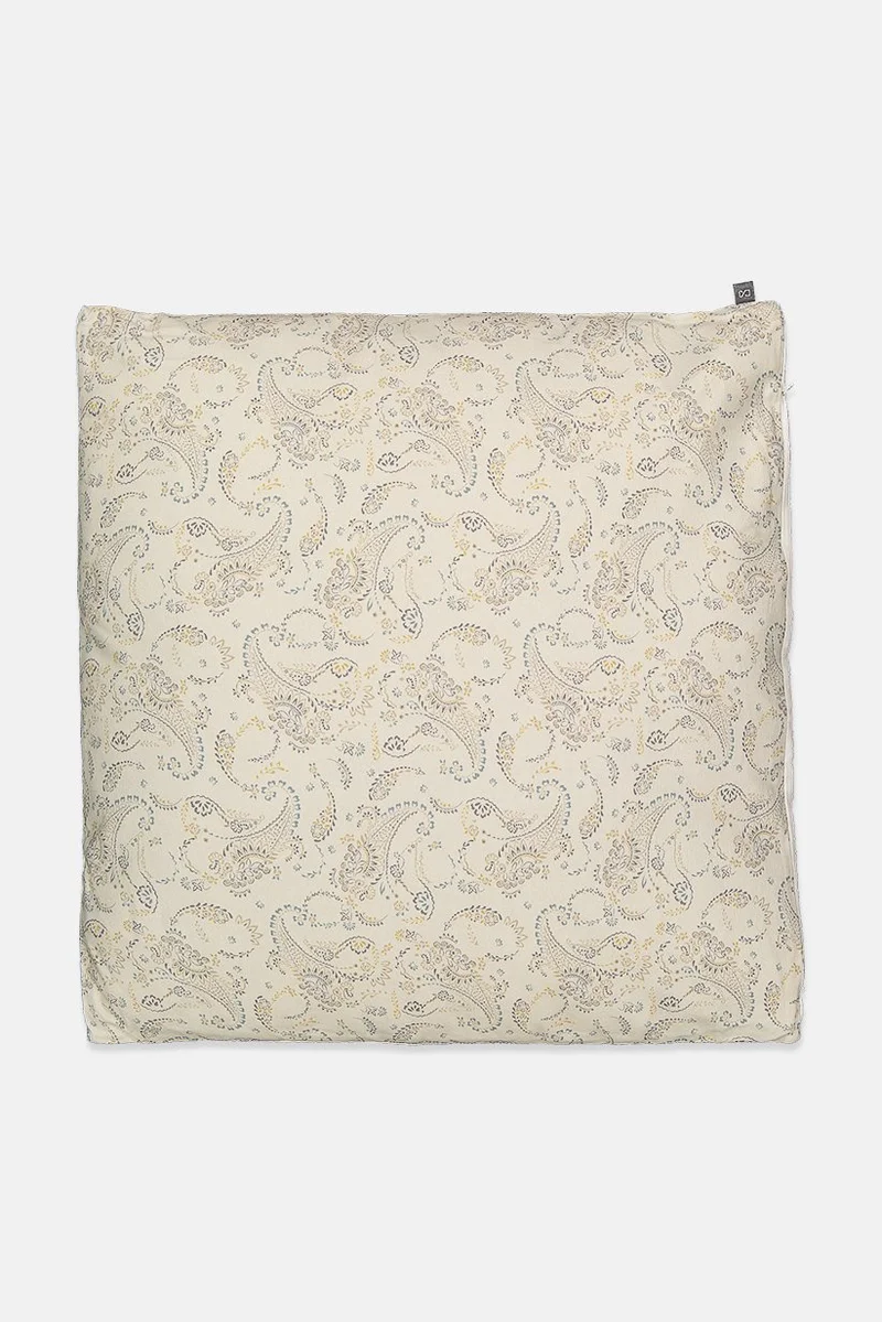 موي موتشو Paisley Cushion With Removable Cover 60 x 60 cm, Beige