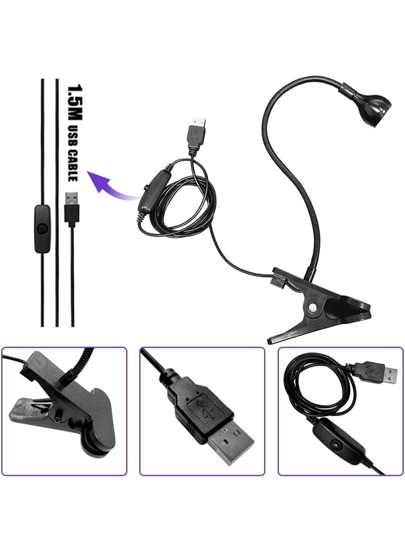 Mini LED Nail Dryer, Portable UV Nail Dryer Lamp, LED Nail Dryer Light for Curing Gel Polish and Nail Glue with USB Port and Multi-color Clip - Image 5