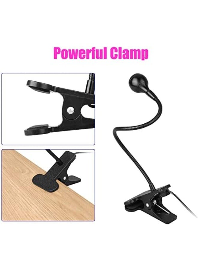 Mini LED Nail Dryer, Portable UV Nail Dryer Lamp, LED Nail Dryer Light for Curing Gel Polish and Nail Glue with USB Port and Multi-color Clip - Image 2