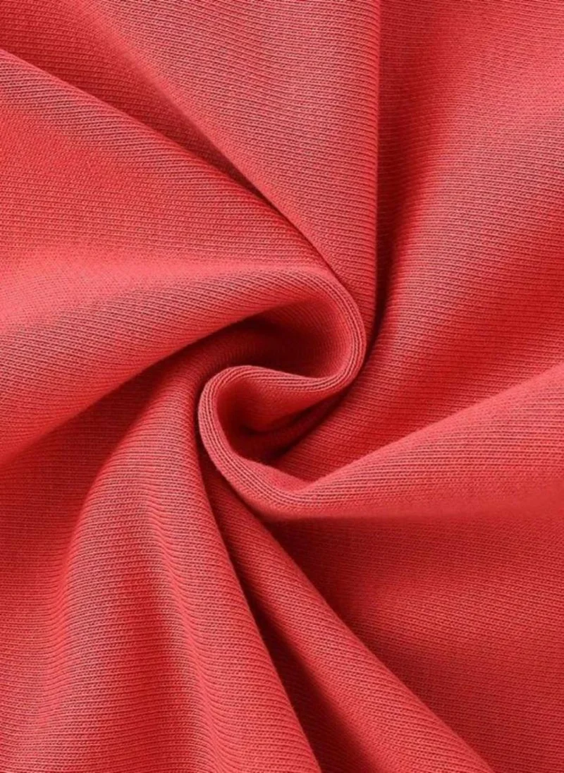 YUNIQEE Red Printed Round Neck T-shirt
