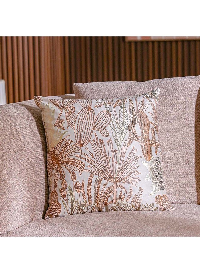 Danube Home Gleam Floral Velvet Cushion Cover - Multicolor - 45x45 cm | Velvet Couch Pillow Cover For Living Room, Bed Room 811500137757 - Image 2