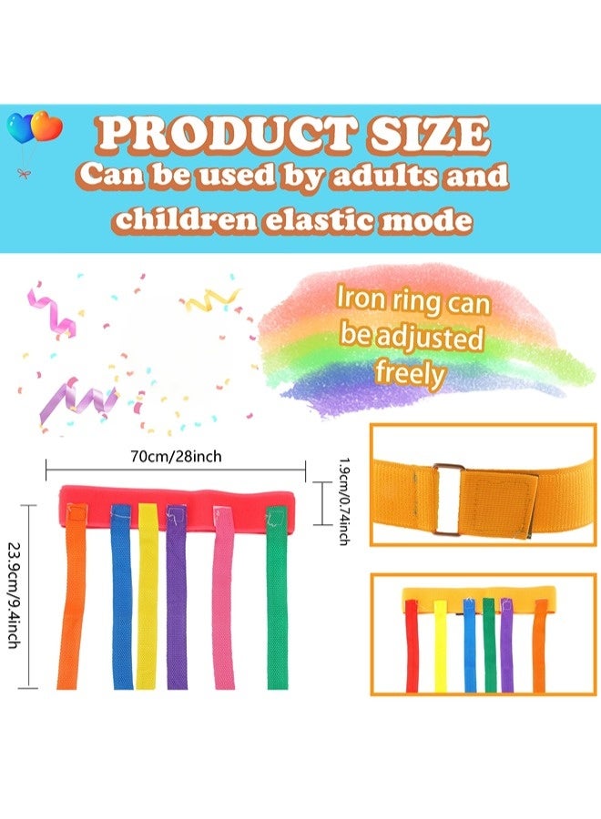 ShebSheb 4 Pcs Catch Tail Game Belt Field Games Carnival Yard Games for Kids Adults Field Day Camping Family Birthday Outdoor Activities - Image 2